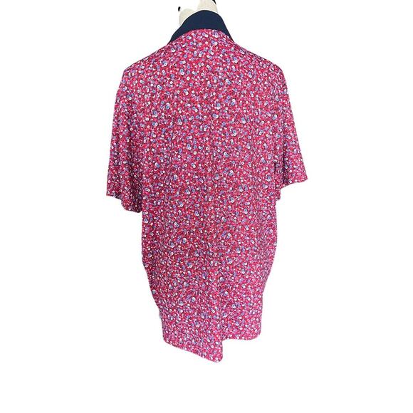 Walter Hagen Men's P11 USA Liberty Ditsy Golf Polo in Red Multi, size L, NWT ! - Picture 6 of 11